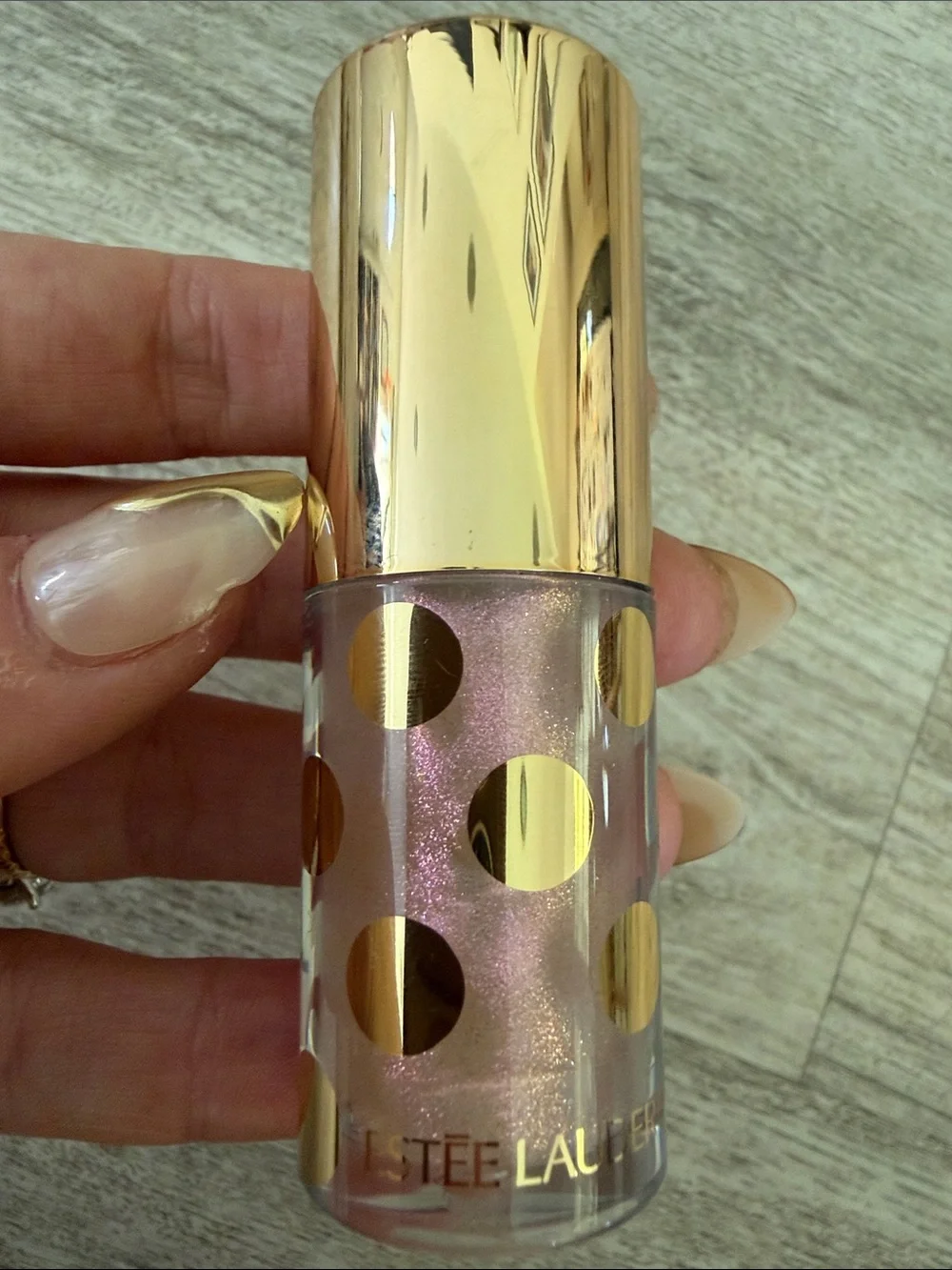 Estee Lauder Pink Shimmer Lip Gloss - Sheer Pink Shine limited edition